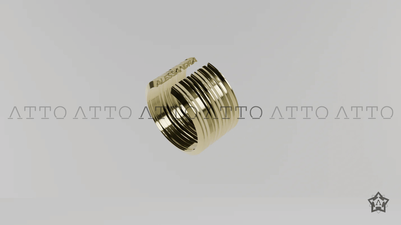N.08 Personalized Handmade Ring in Gold or Silver