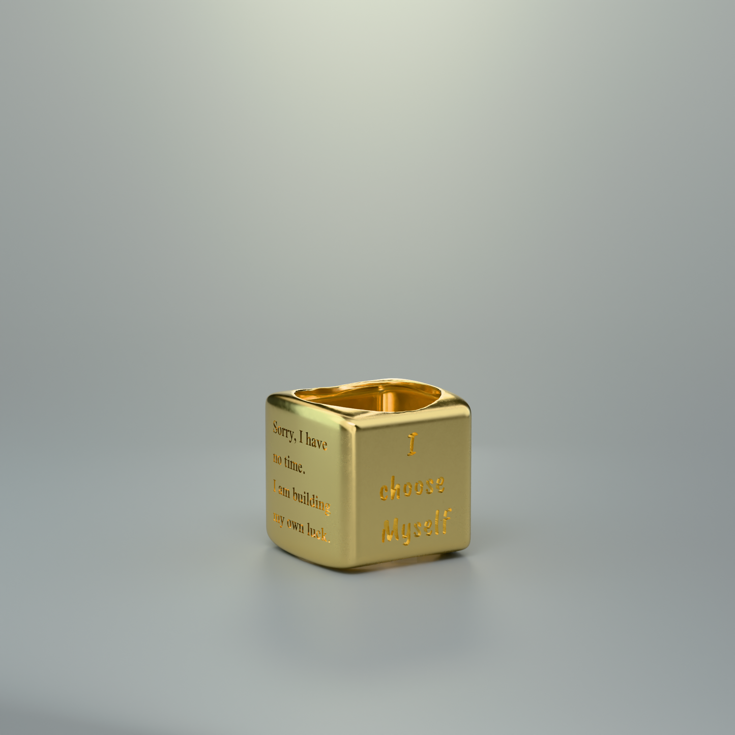 Anello Cubo Self Love