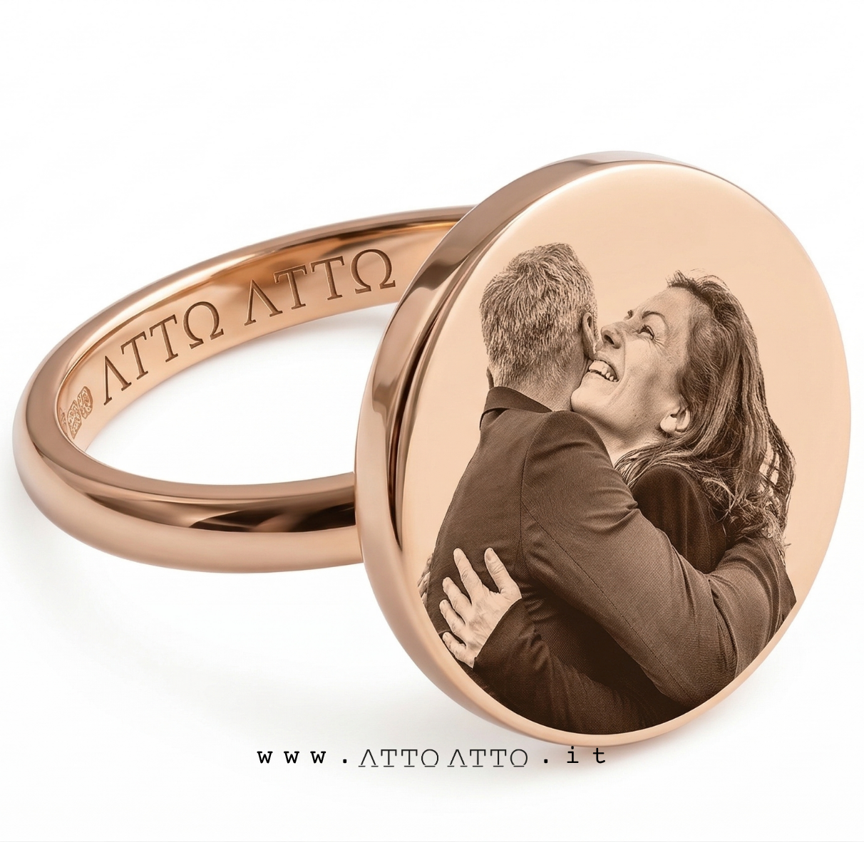 Relief Coin Ring Gold