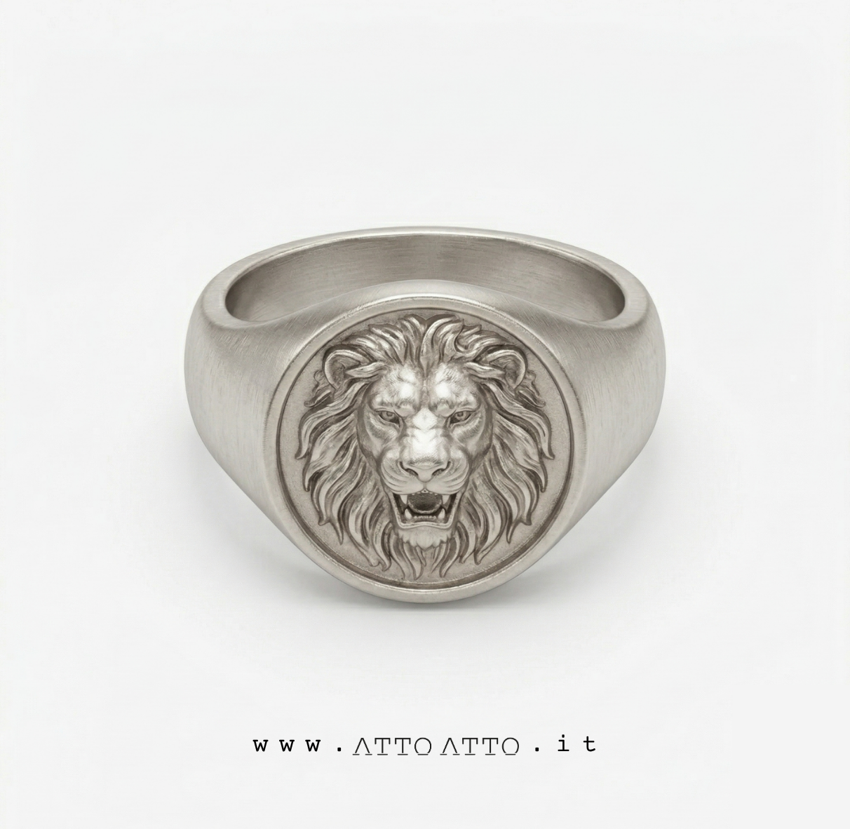 Relief Coin Drop Ring Silver