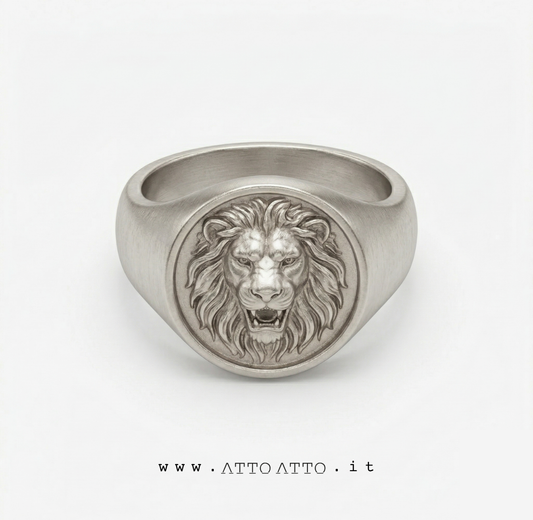 Relief Coin Drop Ring Silver
