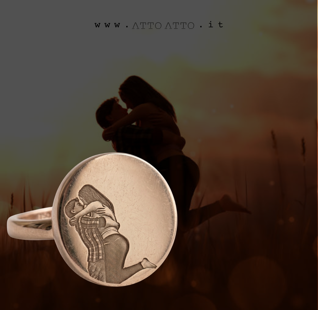 Relief Coin Ring Gold