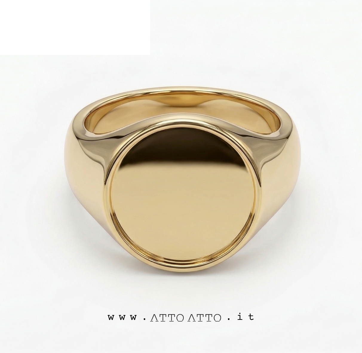 Relief Coin Drop Ring Gold