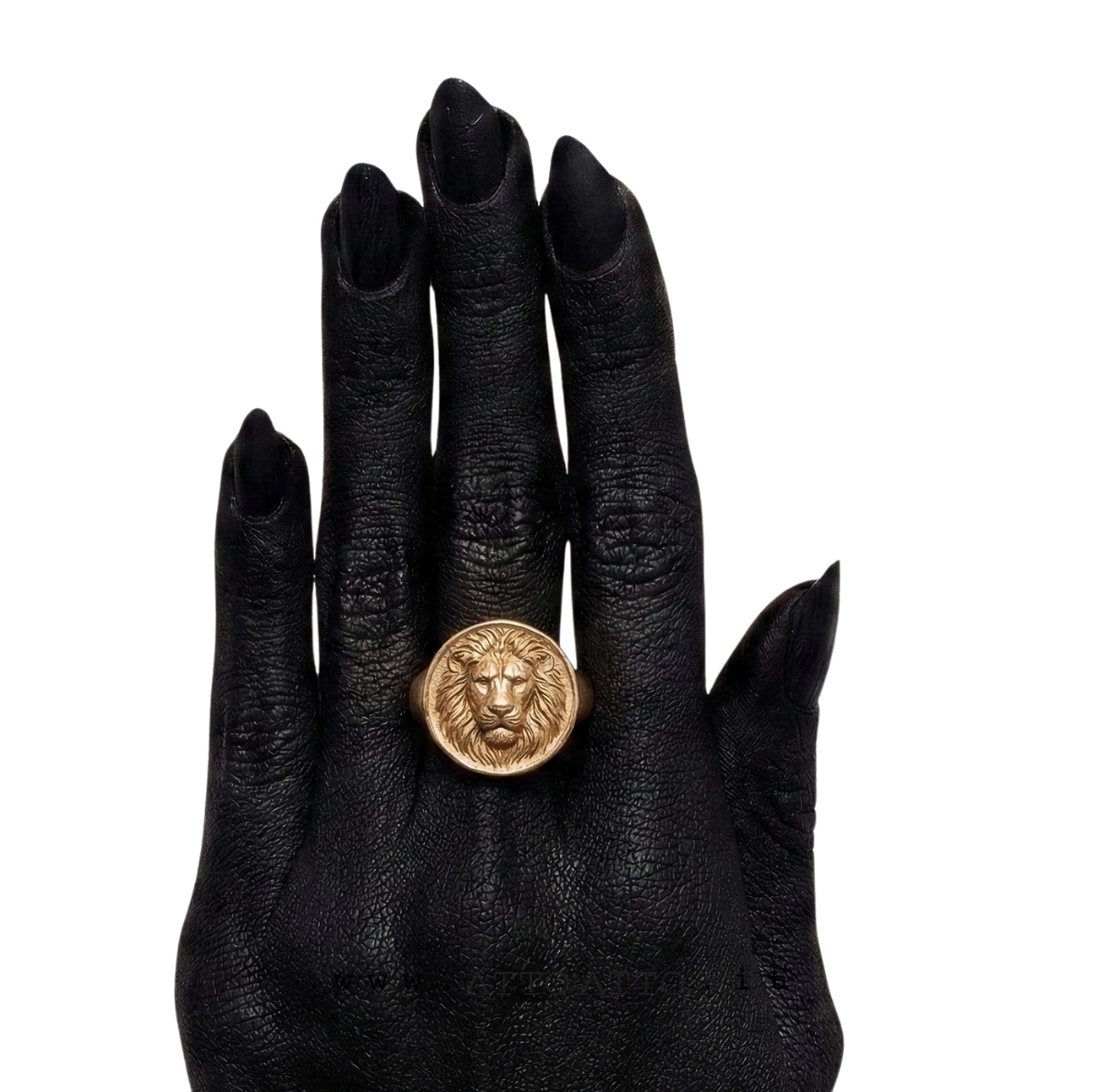 Relief Coin Drop Ring Gold