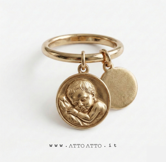 Relief Coin Drop Ring