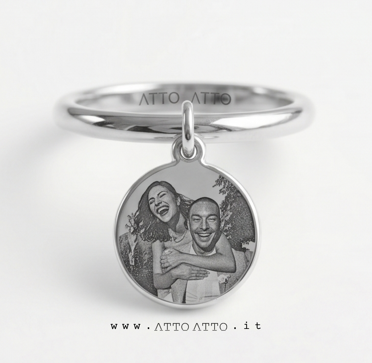 Relief Drop Ring Silver