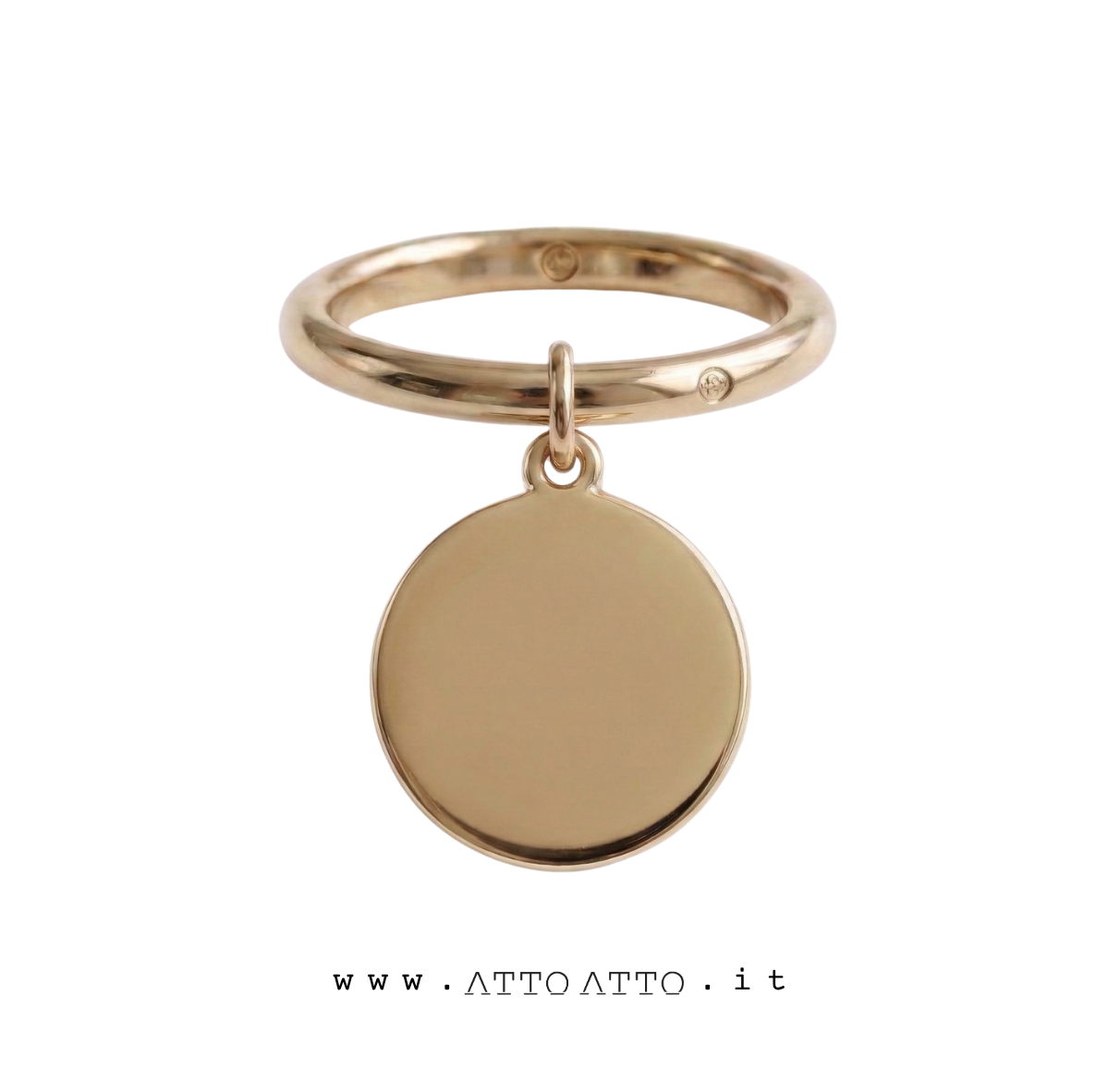 Relief Drop Ring Gold