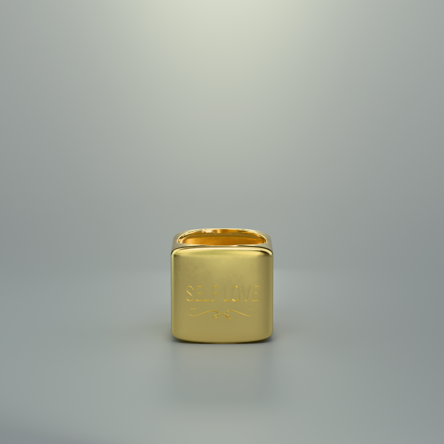 N.92 Personalized ring with initial 