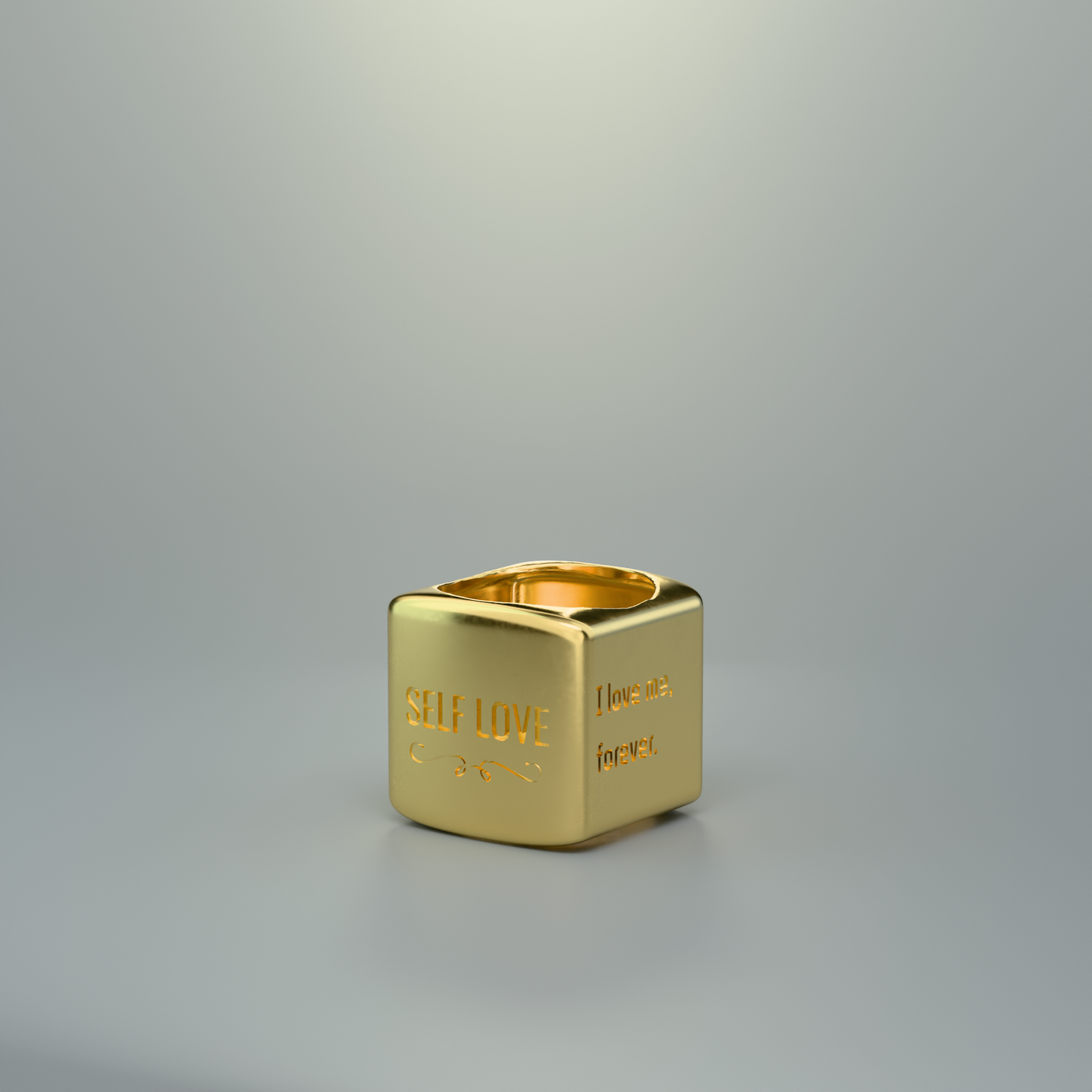 N.92 Personalized ring with initial 