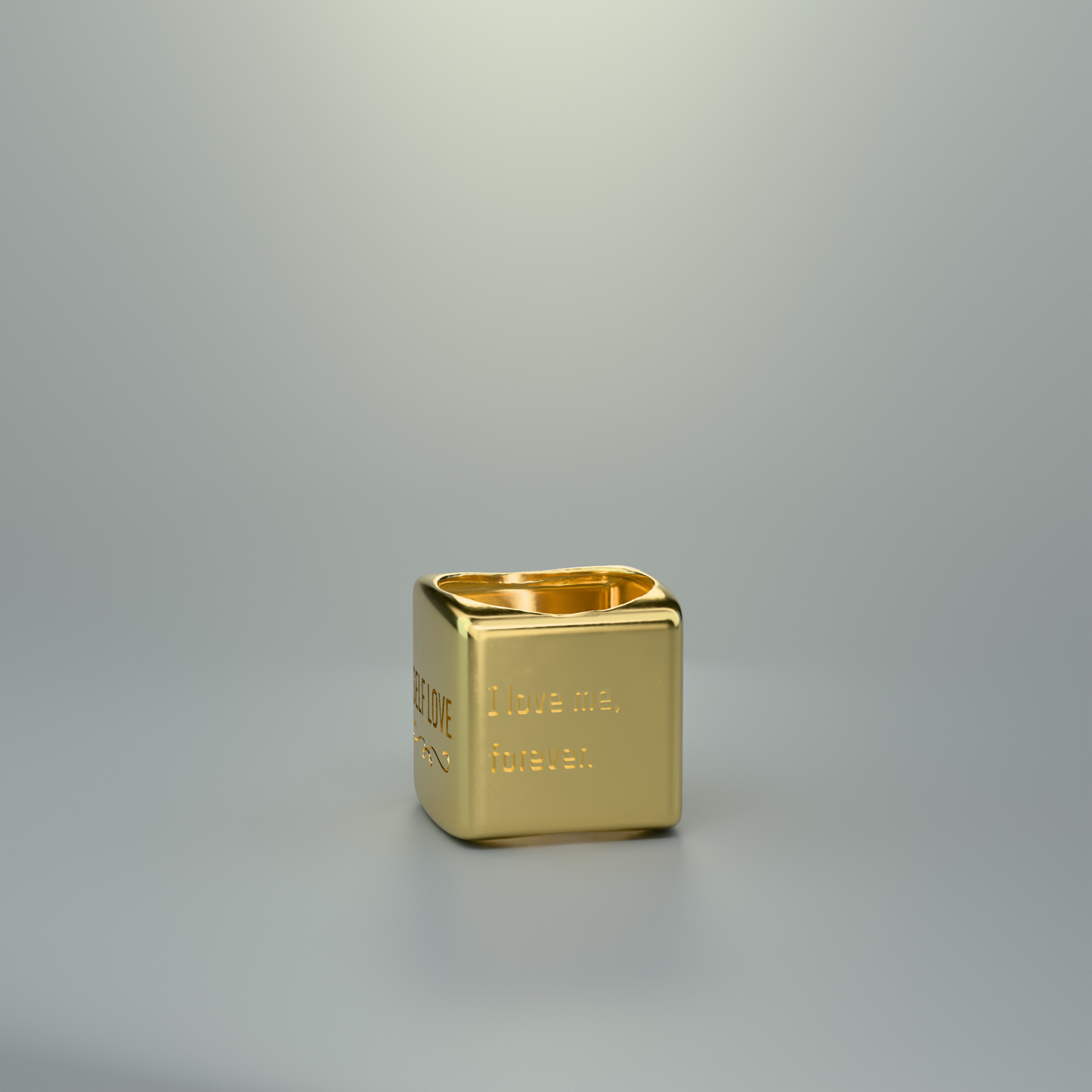 N.92 Personalized ring with initial 