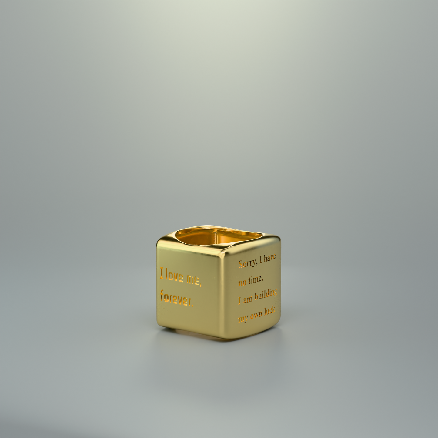 N.92 Personalized ring with initial 