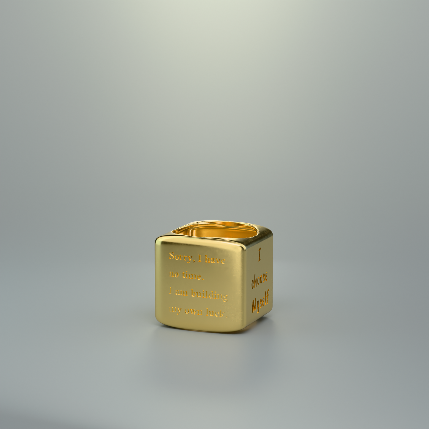 N.92 Personalized ring with initial 