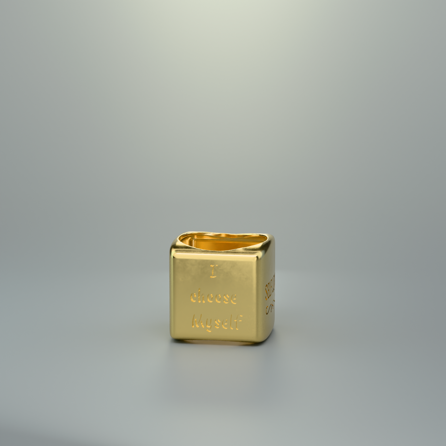 N.92 Personalized ring with initial 