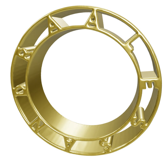 N.86 Double Band Ring with Letters | Gold or Silver 